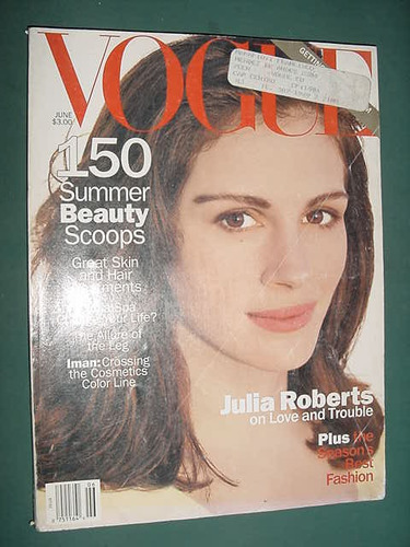 Revista Vogue 6/94 Julia Roberts Iman Summer Beauty Scoops