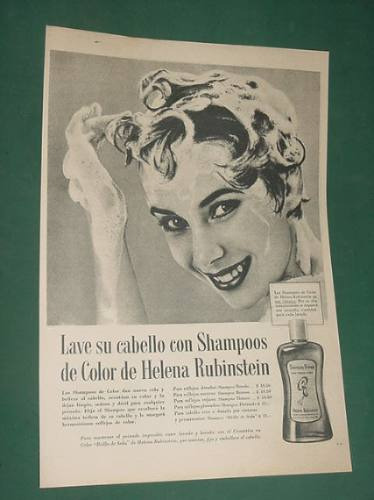 Publicidad Helena Rubinstein Shampoos De Color