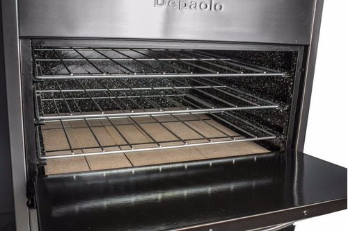 Imagen 5 de 5 de Horno Pizzero Depaolo 24 Moldes Doble Acero Inox Con Base