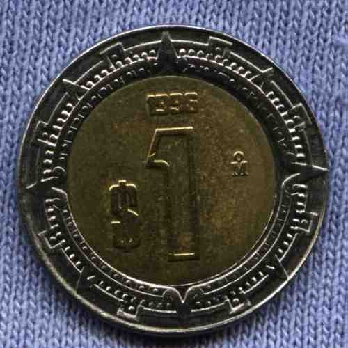Mexico 1 Peso 1995 * Bimetalica * Casi Sin Circular *