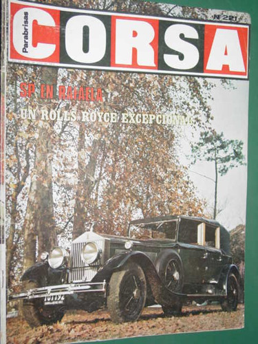 Revista Corsa 221 Rolls Royce Can Am Nasif Estefano Unser