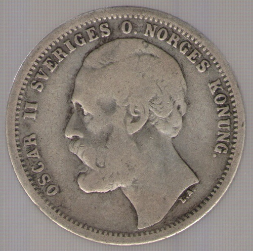 Suecia Krona 1875 St B/mb