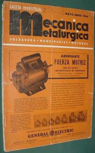 Revista Mecanica Metalurgica May 1940 Maquinarias Motores
