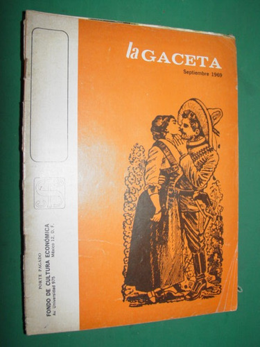 Revista La Gaceta Mexico 9/69 Tezontle Azuela Ghandi Garrido