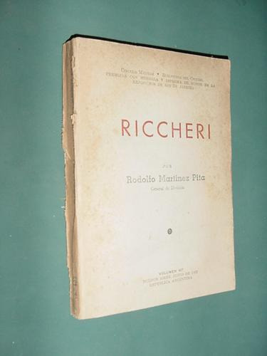 Libro Circulo Militar Riccheri General Rodolfo Martínez Pita