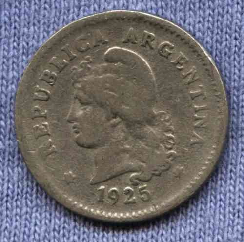 Argentina 10 Centavos 1925 * Niquel *