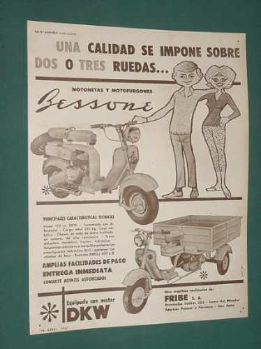 Publicidad - Bessone Motonetas Motofurgones Calidad