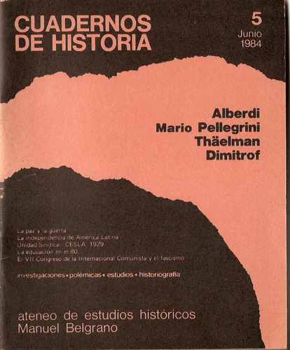 Cuadernos De La Historia 5 Alberdi Mario Pellegrini Thaelman