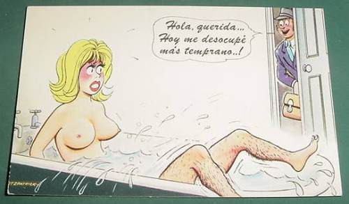 Tarjeta Postal Postcard Comic Humoristica Maucci Temprano