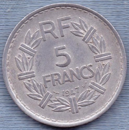 Francia 5 Francs 1947 * Republica *