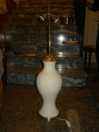 Lampara En Porcelana Craquele