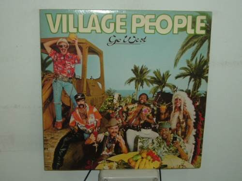 Village People Go West Vinilo Americano Impecable Con Poster