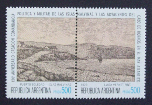 Argentina - Pareja 2 Sellos Gj 1946-47 Se-tenant Mint L1096