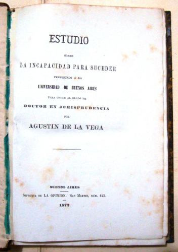Año 1872-79 Derecho Civil Tesis Doctoral Folletos Deltren10