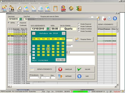 Programa Para Cadastro De Clientes E Agendamentos V1.0