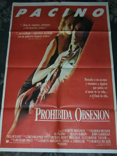 Prohibida Obsesion- Pacino - Afiche Cine Original Poster