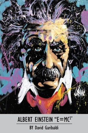 Poster De Albert Einstein Segun David Garibaldi - 90 X 60 Cm