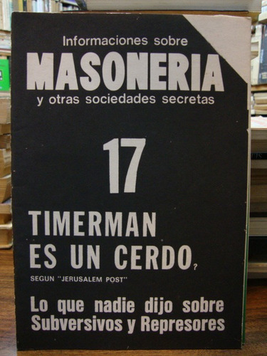 Informaciones Sobre Masonería Y Otras Sociedades Secretas 17