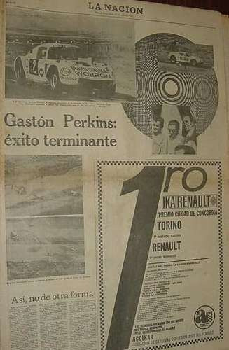 Diario Nacion 21/7/69 Perkins Los Condores Predominio Torino