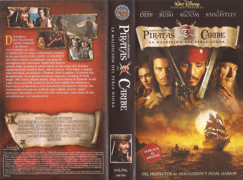 Piratas Del Caribe La Maldicion Del Perla Negra Vhs J. Deep