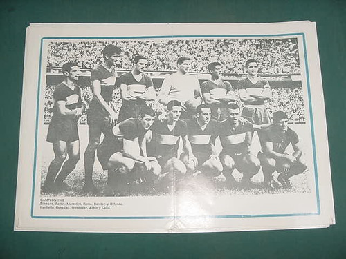 Poster Lamina Futbol Boca Juniors Campeon 1962 Simeone Ratti