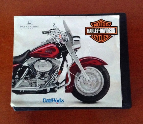 Calendario Con Imágenes De Motos Harley Davidson - Año 2004