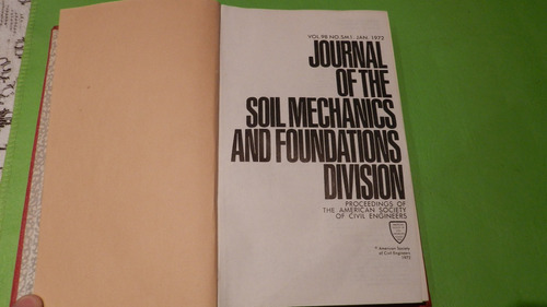Journal Of The Soil Mechanics And Foundations Division
