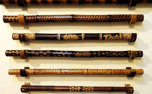 Imagen 5 de 7 de Didgeridoo - Yidaki - Nektar Bambú - Tallado - Texturado