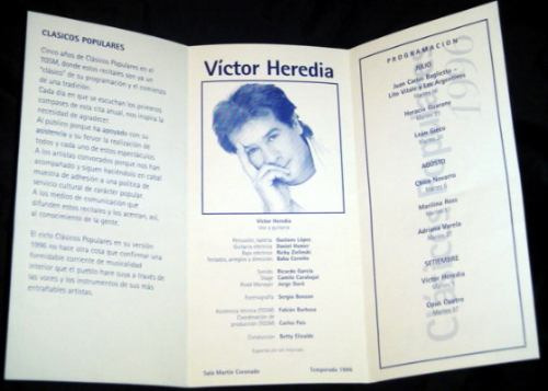 Programa   Victor Heredia                    Sept. 1996