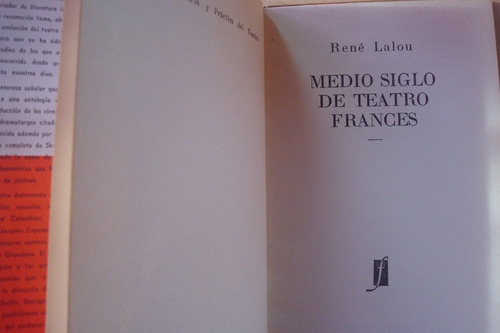 Medio Siglo De Teatro Frances
