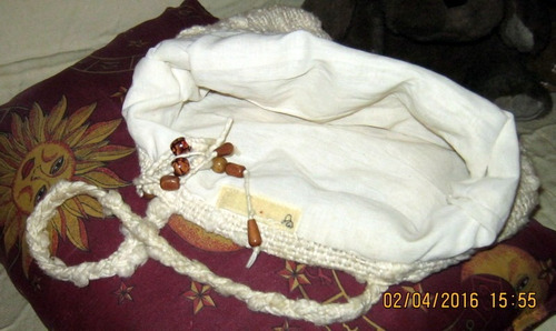 Cartera Tejida Al Crochet Forrada.artesanal.
