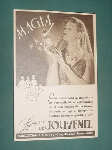 Publicidad Antigua Perfumes Jouvenel Locion Nº 5 Magia