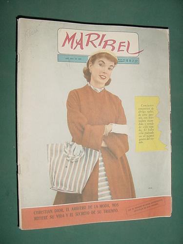 Revista Maribel 1091 -13oct53 Charles Chaplin Costura Moda