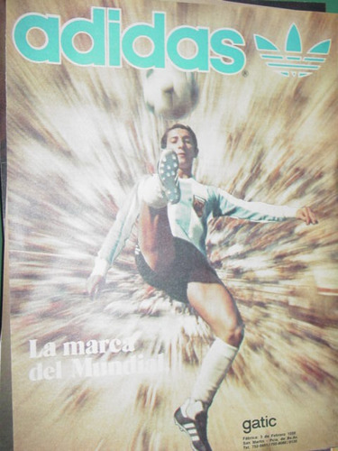 Publicidad Clipping Recorte Zapatillas adidas Jugador Futbol