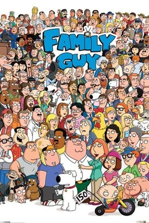 Poster Importado De Family Guy Con Todos Los Personajes