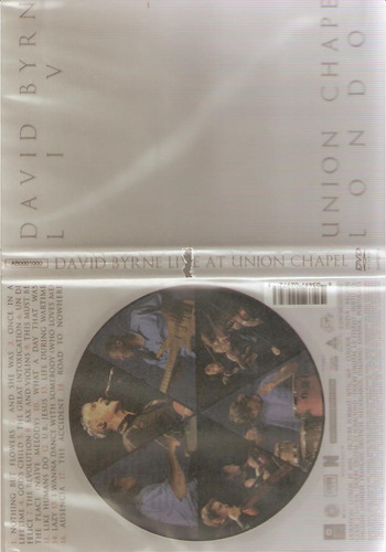 Dvd David Byrne - Live Union Chapel London 