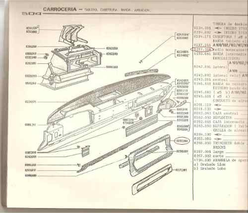 Peugeot 504 Xse Marco De Calefactor Y Radio