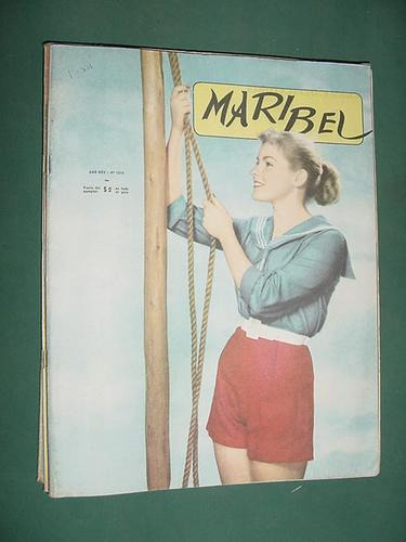 Revista Maribel 1210 -7feb56 Señora Simpson Gary Grant Moda