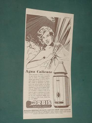 Publicidad Calefon Orbis Agua Caliente Abundante