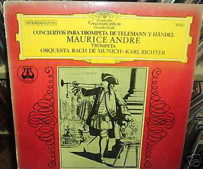 Maurice Andre Telemann Händel Karl Richter Vinilo Argentino