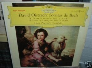 David Oistrach Hans Pischner Bach Vinilo Argentino