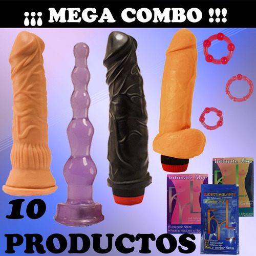 Mega Combo! Vibradores Texturado Anal Consolador Anillos Gel