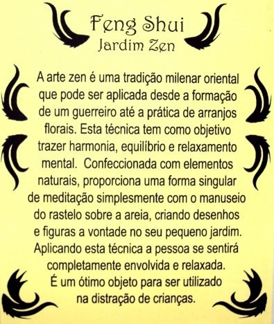 Jardim Zen Retangular Trabalhado Marfim M - Me5893-01