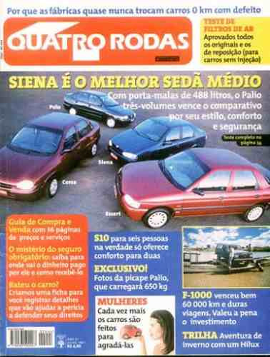 4rodas N.444 Jul 97 - Sedan , Corsa,escort, Polo E Siena