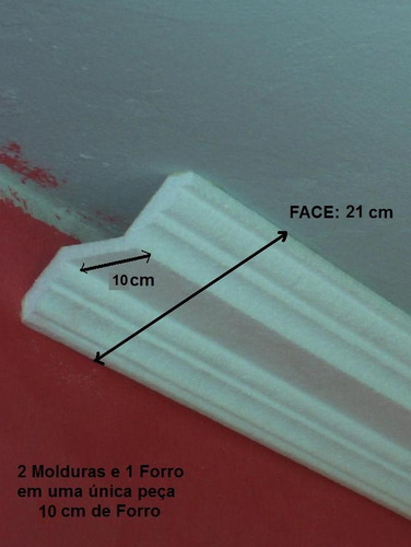 Imagem 9 de 10 de Sanca Rebaixada De Isopor Moldutec P/por Spot Mod. F-10 L