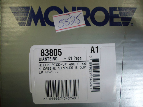 Imagem 5 de 6 de Par De Amortecedores Dianteiros Toyota Hilux 2005/2016 Monroe 83805