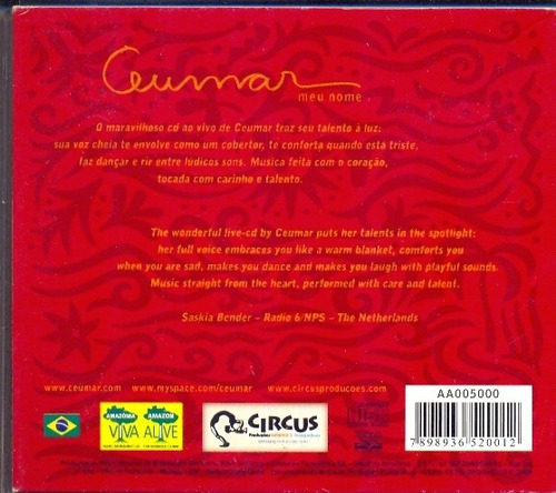 Cd Ceumar Meu Nome Live In São Paulo 2009 Autografado (Usado)