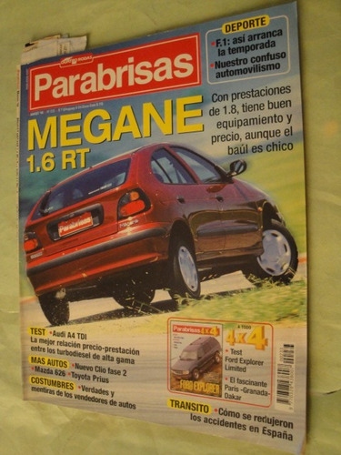 Parabrisas 233 Megane Rt Audi A4 Ford Explorer Clio Ii Prius