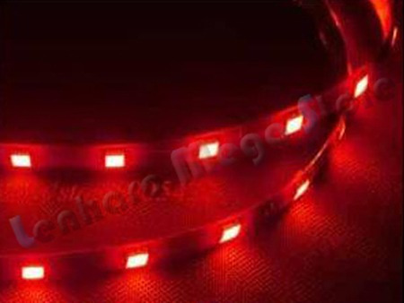 Fita Led Para Carro Veicular - 18 Leds - Smd5050 Vermelha