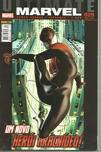 Ultimate Marvel N° 29 - 1ª Serie - Um Novo Herói Aracnídeo! - Em Português - Editora Panini - Formato 17 X 26 - Capa Mole - 2012 - Bonellihq Cx449 H23